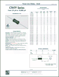 Click here to download CTH7F-392K Datasheet