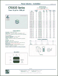 Click here to download CTGS32F-821K Datasheet