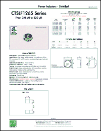 Click here to download CTSLF1265TF-100M Datasheet