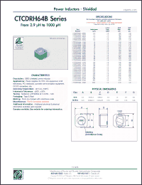 Click here to download CTCDRH64BF-150M Datasheet