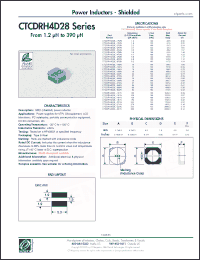 Click here to download CTCDRH4D28F-330N Datasheet