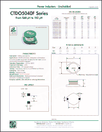 Click here to download CTDO5040F-393M Datasheet