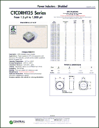 Click here to download CTCDRH125-270M Datasheet