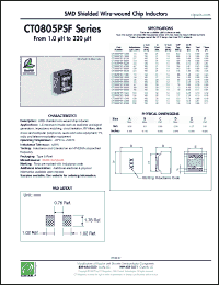 Click here to download CT0805PSF-103M Datasheet