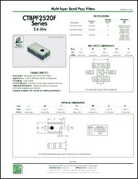 Click here to download CTBPF2520T2450CF Datasheet