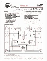 Click here to download CY7C056V-20BAI Datasheet