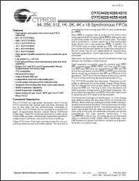 Click here to download CY7C4235-10AC Datasheet