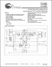 Click here to download CY7C43683-10AC Datasheet