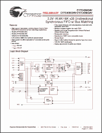 Click here to download CY7C43663AV-10AC Datasheet