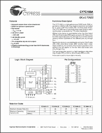 Click here to download CY7C168A-45PC Datasheet