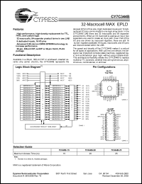 Click here to download CY7C344B-25HC Datasheet