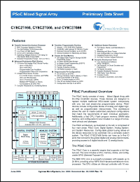 Click here to download CY8C27466-24SXIT Datasheet