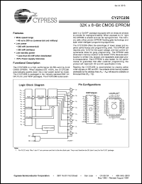 Click here to download CY27C256-200JC Datasheet