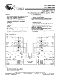 Click here to download CY7C09389-6AC Datasheet