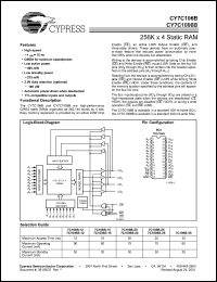 Click here to download CY7C106B-25VI Datasheet