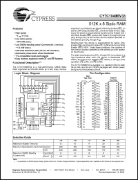 Click here to download CY7C1049BV33L-15ZC Datasheet