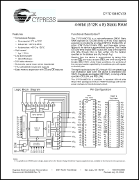Click here to download CY7C1049CV33 Datasheet