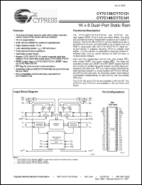 Click here to download CY7C131-25JC Datasheet
