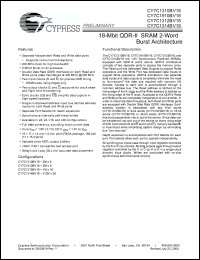 Click here to download CY7C1312BV18-200BZC Datasheet