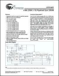 Click here to download CY7C1327F-200BGI Datasheet