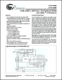 Click here to download CY7C1354B-200BGC Datasheet