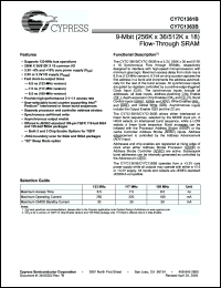 Click here to download CY7C1363B-117AJI Datasheet