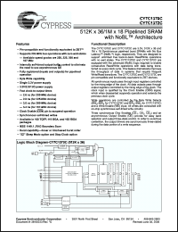 Click here to download CY7C1372C-250BGI Datasheet