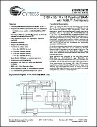 Click here to download CY7C1372CV25-225BZC Datasheet