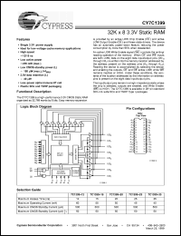Click here to download CY7C1399L-20ZC Datasheet