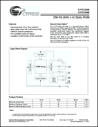 Click here to download CY7C195B-25PC Datasheet