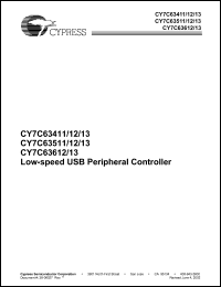 Click here to download CY7C63411-PVC Datasheet