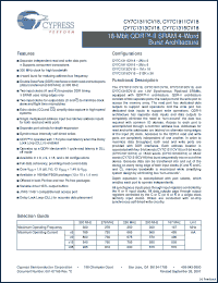 Click here to download CY7C1313CV18-200BZXC Datasheet