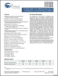Click here to download CY7C1163V18 Datasheet