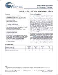 Click here to download CY7C1380F-250BGXC Datasheet