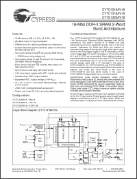 Click here to download CY7C1318AV18-200BZC Datasheet