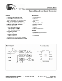 Click here to download CY25814SCT Datasheet