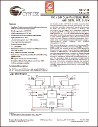 Click here to download CY7C144-15AC Datasheet