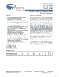 Click here to download CY7C1311BV18-300BZXC Datasheet