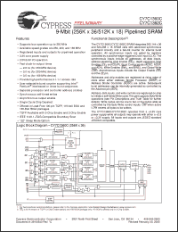 Click here to download CY7C1362C-200AJXC Datasheet
