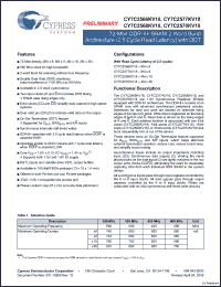 Click here to download CY7C2570KV18-550BZXI Datasheet