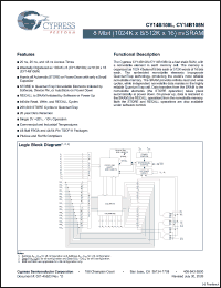 Click here to download CY14B108N Datasheet