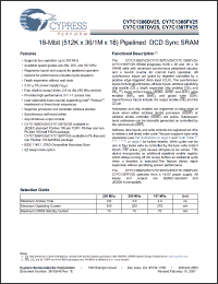 Click here to download CY7C1387DV25-167BZXC Datasheet