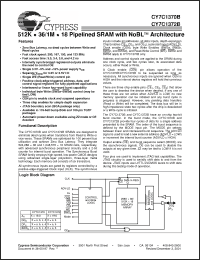 Click here to download CY7C1370B Datasheet