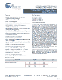 Click here to download CY7C1510JV18-267BZXI Datasheet