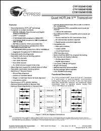 Click here to download CYP15G0401DXB_05 Datasheet