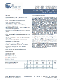 Click here to download CY7C1318CV18-200BZI Datasheet