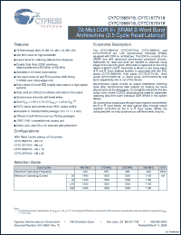 Click here to download CY7C1570V18-300BZXC Datasheet