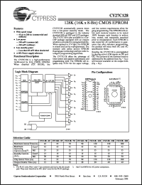 Click here to download CY27C128-200PC Datasheet