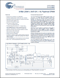 Click here to download CY7C1362C-200BZXC Datasheet