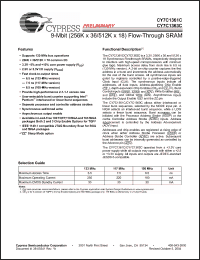 Click here to download CY7C1361C-117BGC Datasheet